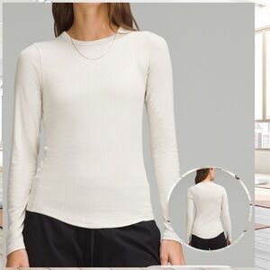 Lululemon‎ Hold Tight Long-Sleeve Shirt bone neutral size 14 NWT